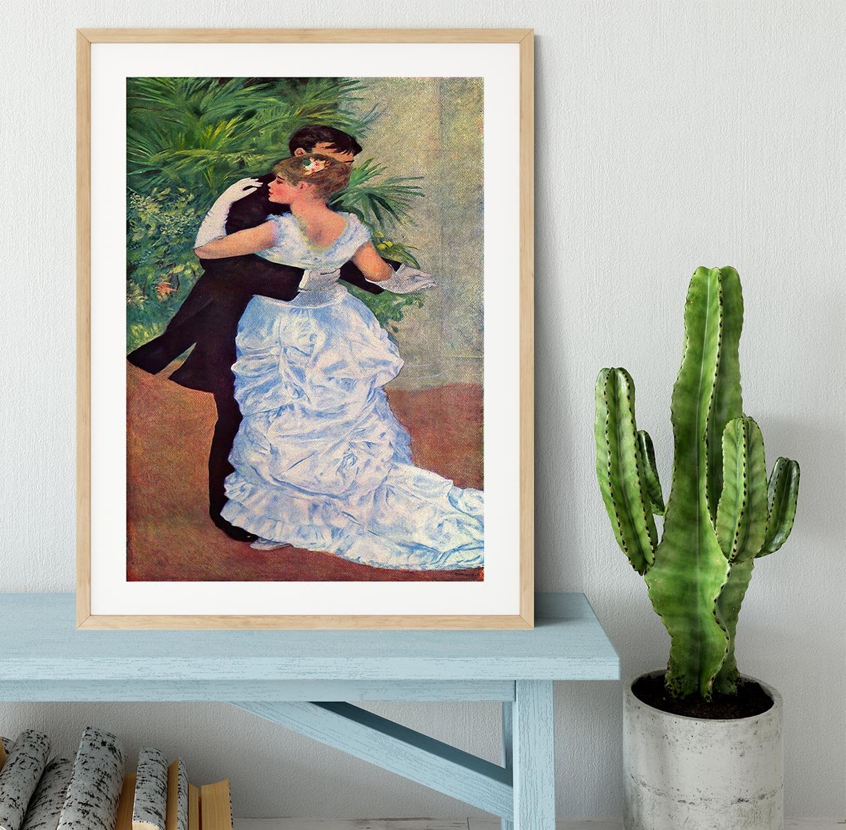 The dance in the city by Renoir Framed Print - Canvas Art Rocks - 3