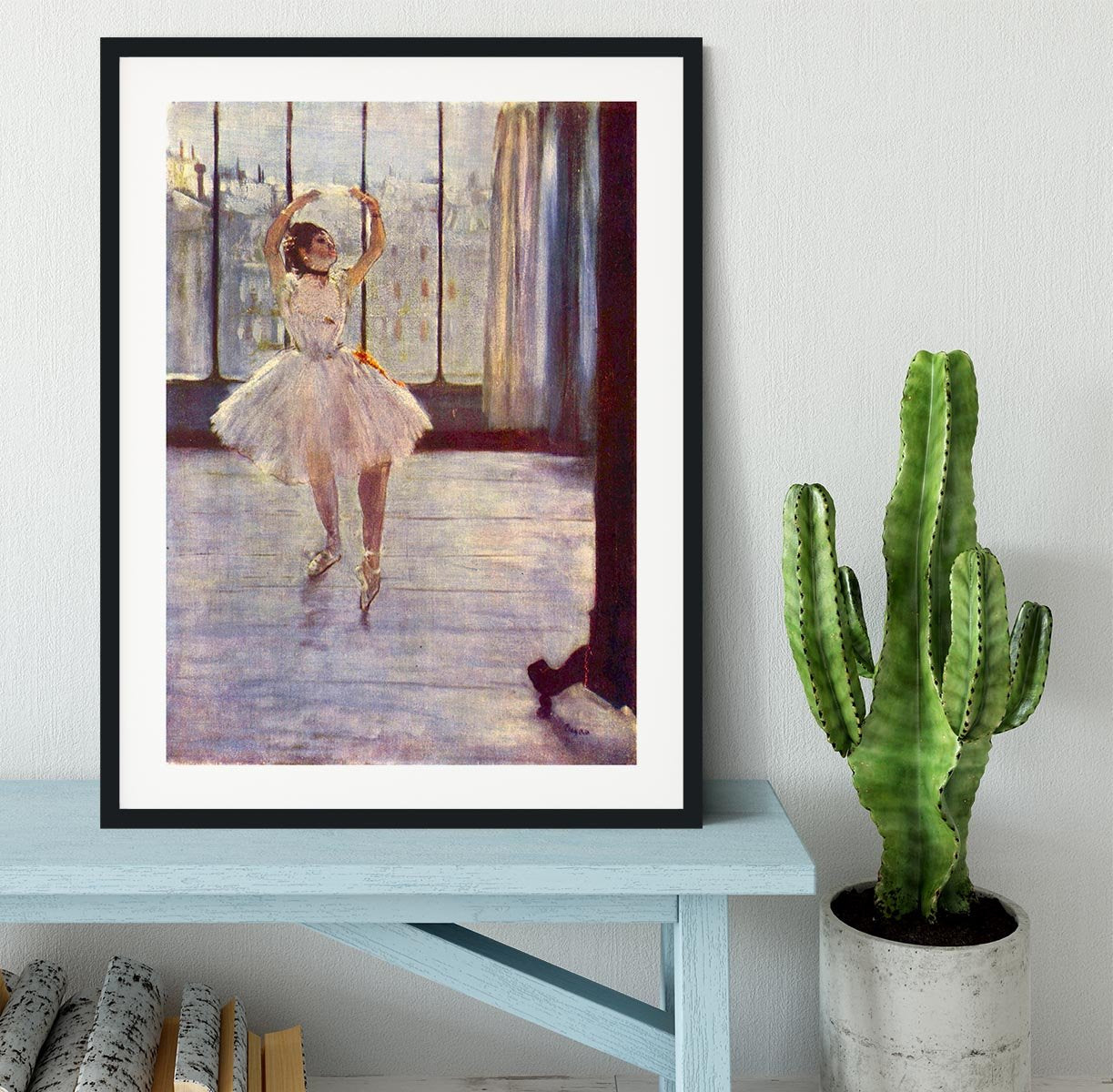 The dancer at the photographer by Degas Framed Print - Canvas Art Rocks - 1