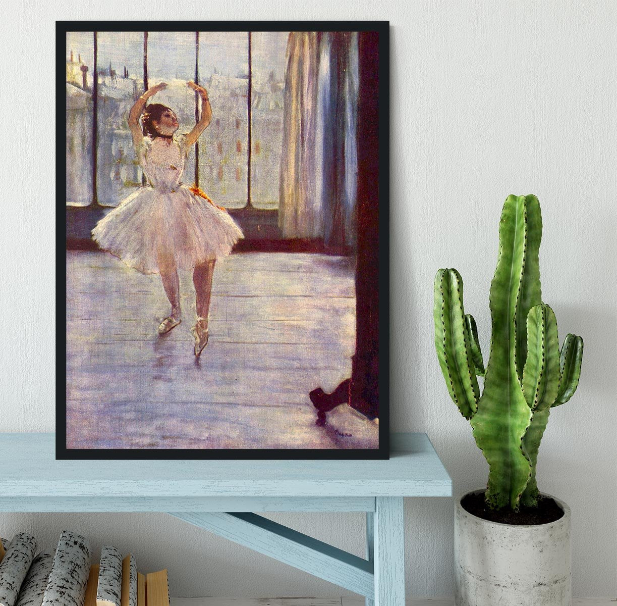 The dancer at the photographer by Degas Framed Print - Canvas Art Rocks - 2