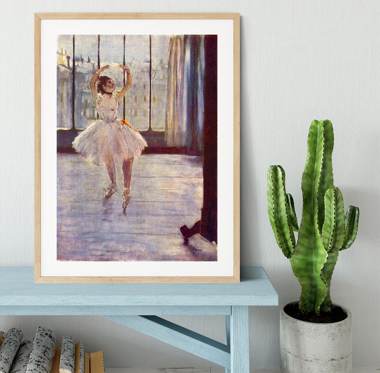 The dancer at the photographer by Degas Framed Print - Canvas Art Rocks - 3