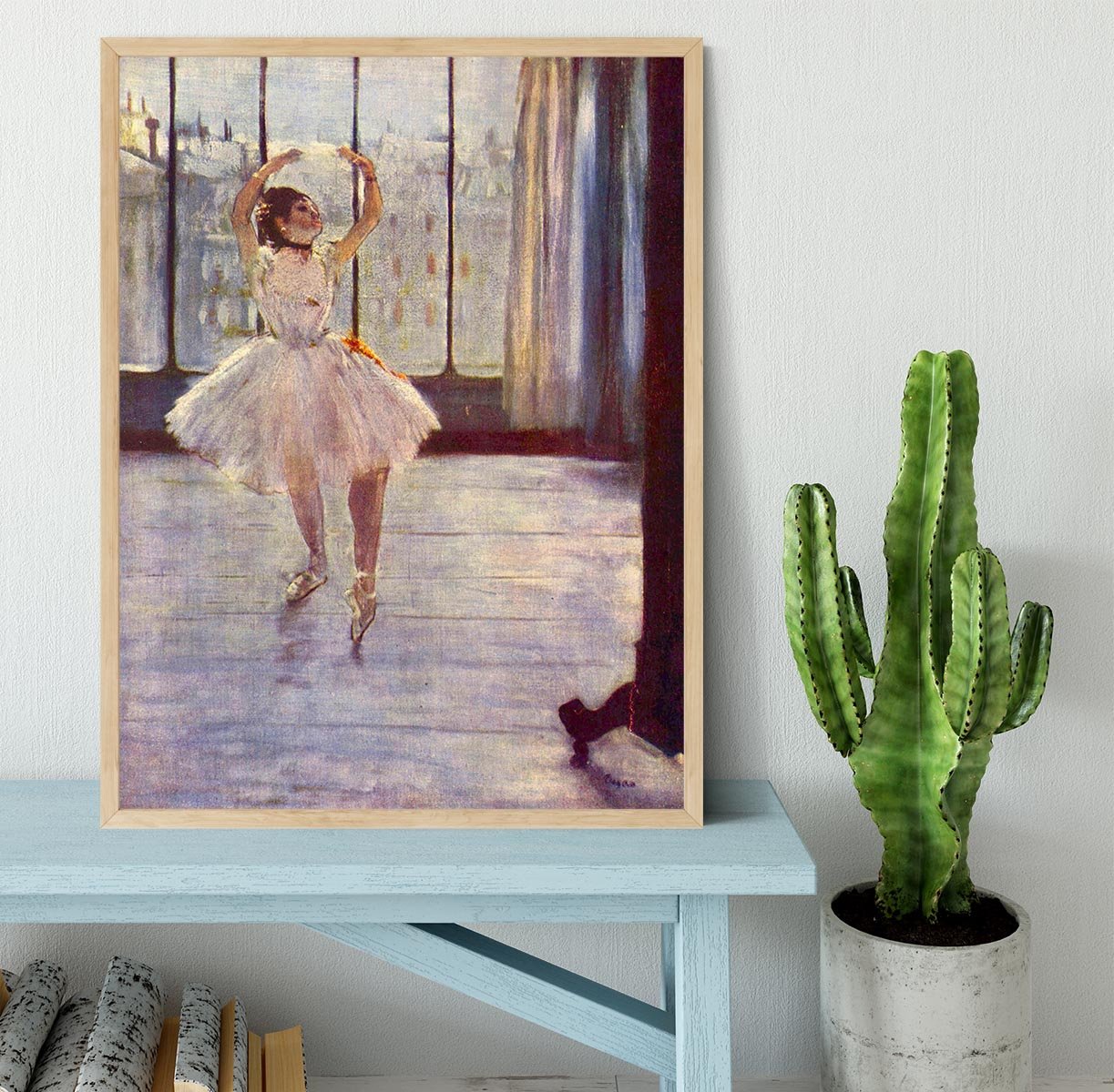 The dancer at the photographer by Degas Framed Print - Canvas Art Rocks - 4