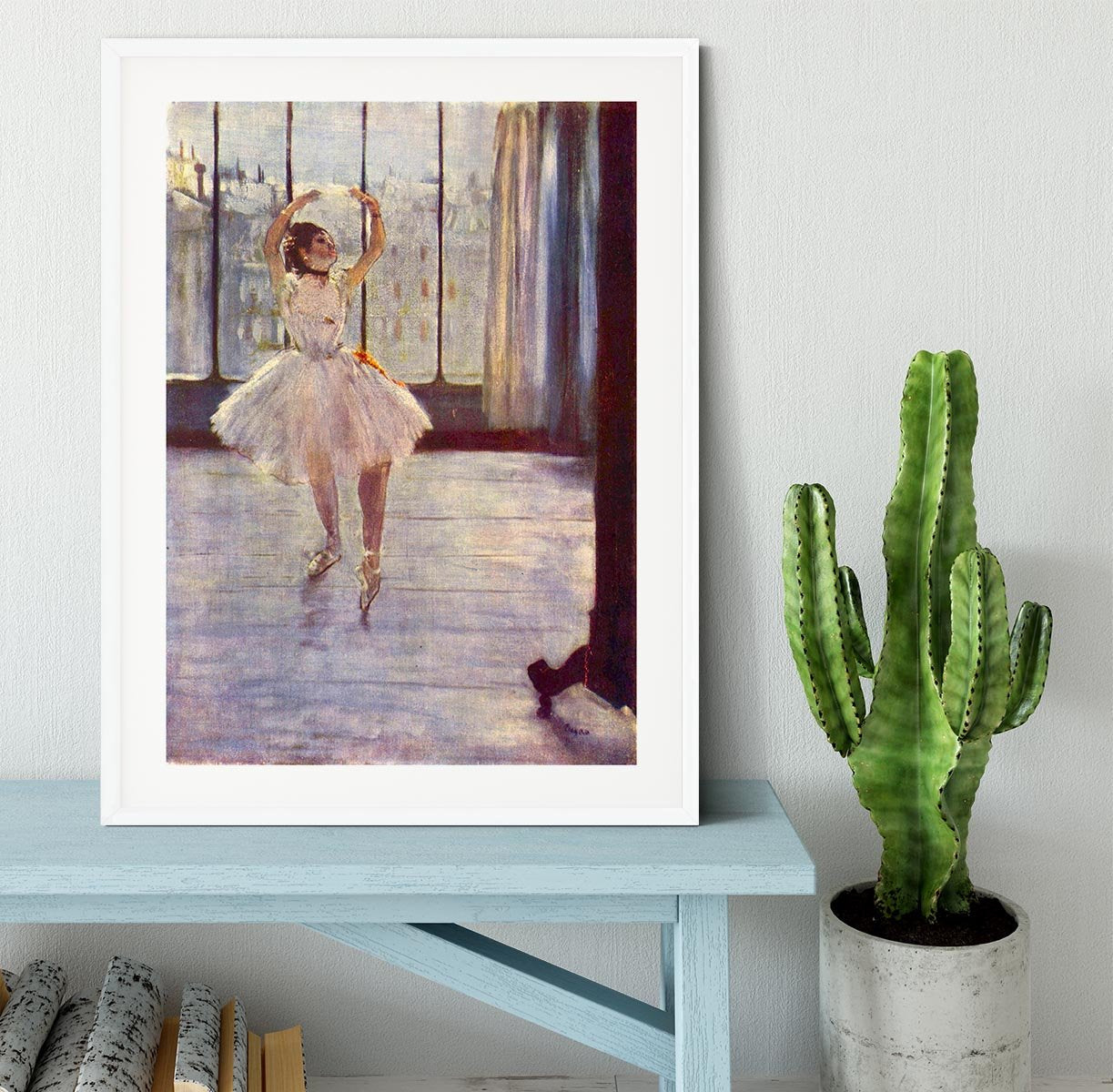 The dancer at the photographer by Degas Framed Print - Canvas Art Rocks - 5