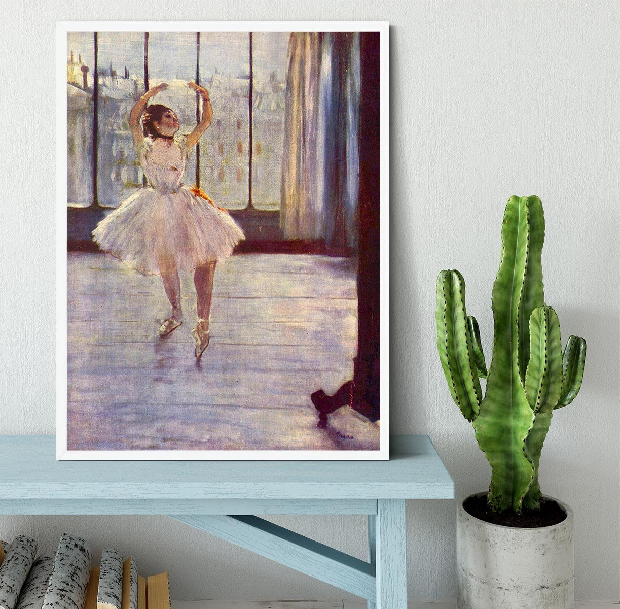 The dancer at the photographer by Degas Framed Print - Canvas Art Rocks -6