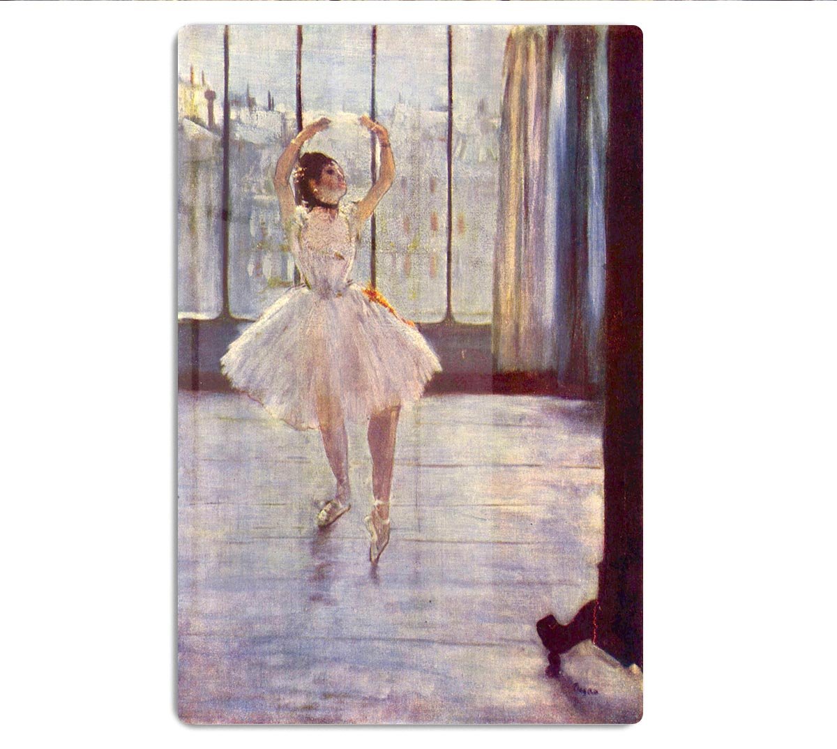 The dancer at the photographer by Degas HD Metal Print - Canvas Art Rocks - 1