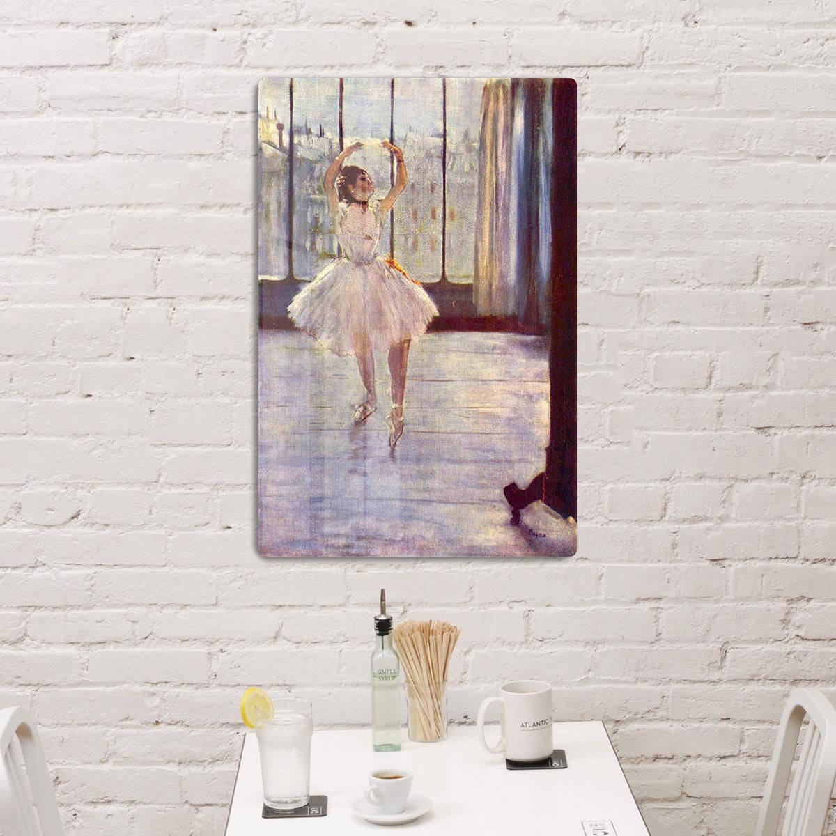 The dancer at the photographer by Degas HD Metal Print - Canvas Art Rocks - 3
