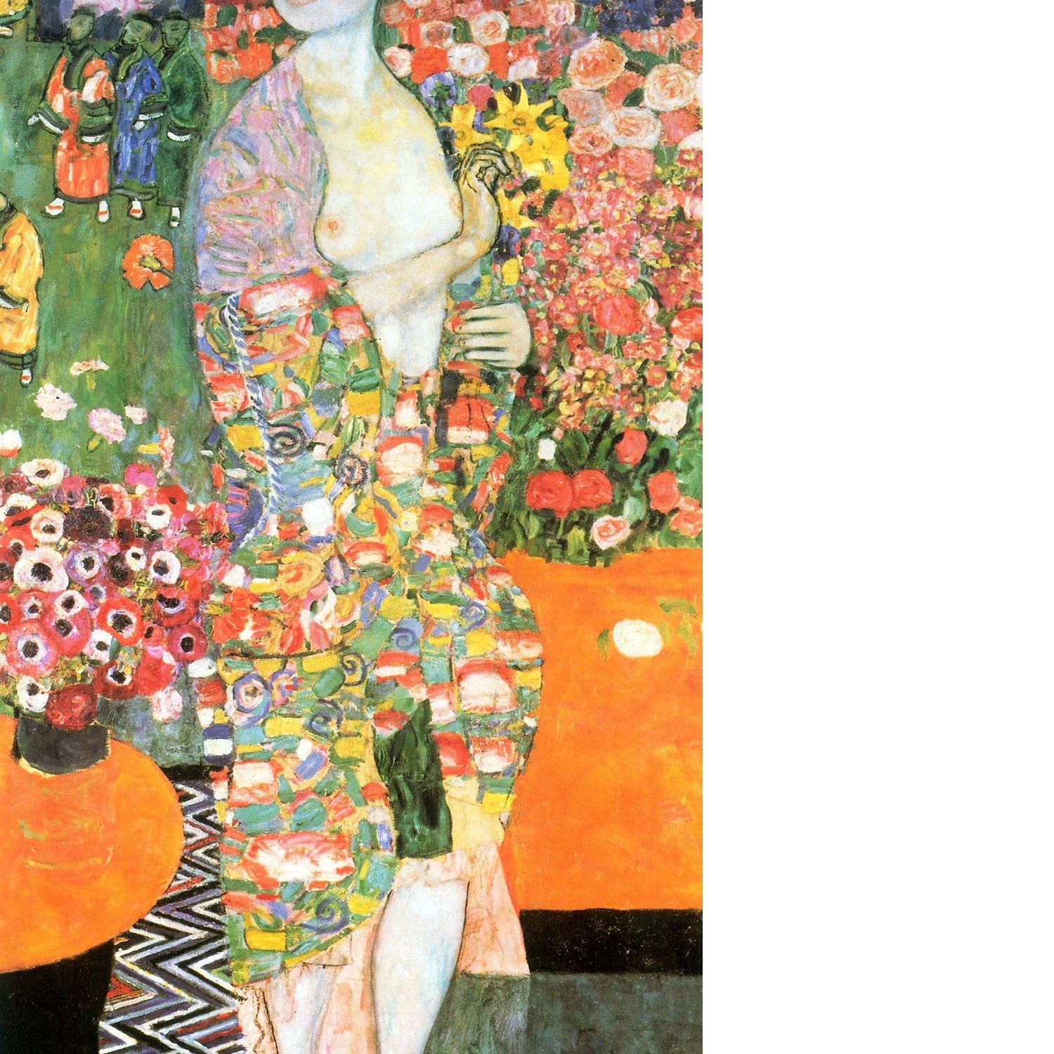 The dancer by Klimt Floating Framed Canvas