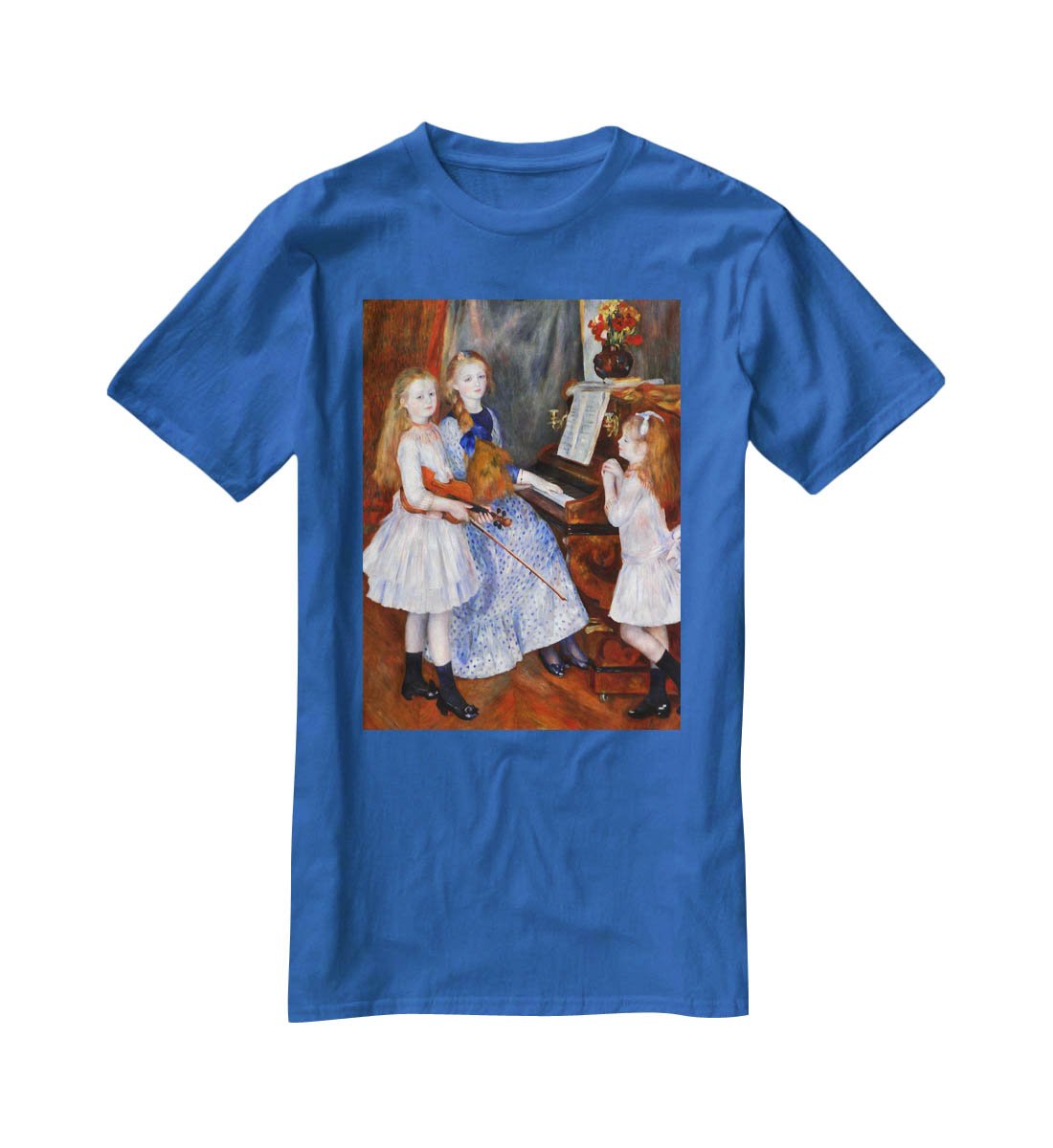 The daughters of Catulle Mendes by Renoir T-Shirt - Canvas Art Rocks - 2