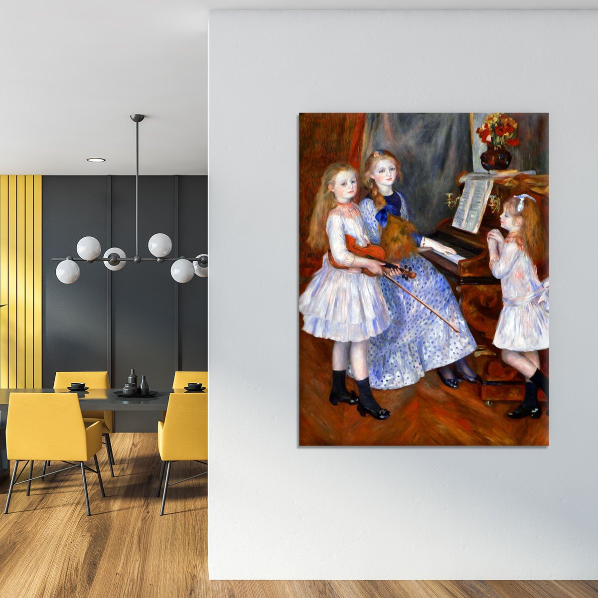 The daughters of Catulle Mendes by Renoir Canvas Print or Poster