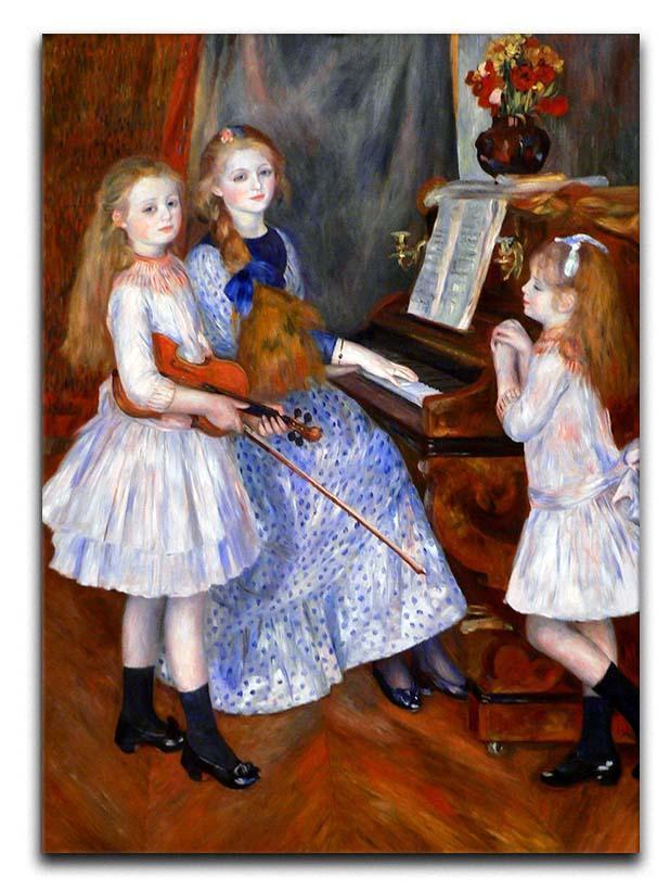 The daughters of Catulle Mendes by Renoir Canvas Print or Poster  - Canvas Art Rocks - 1