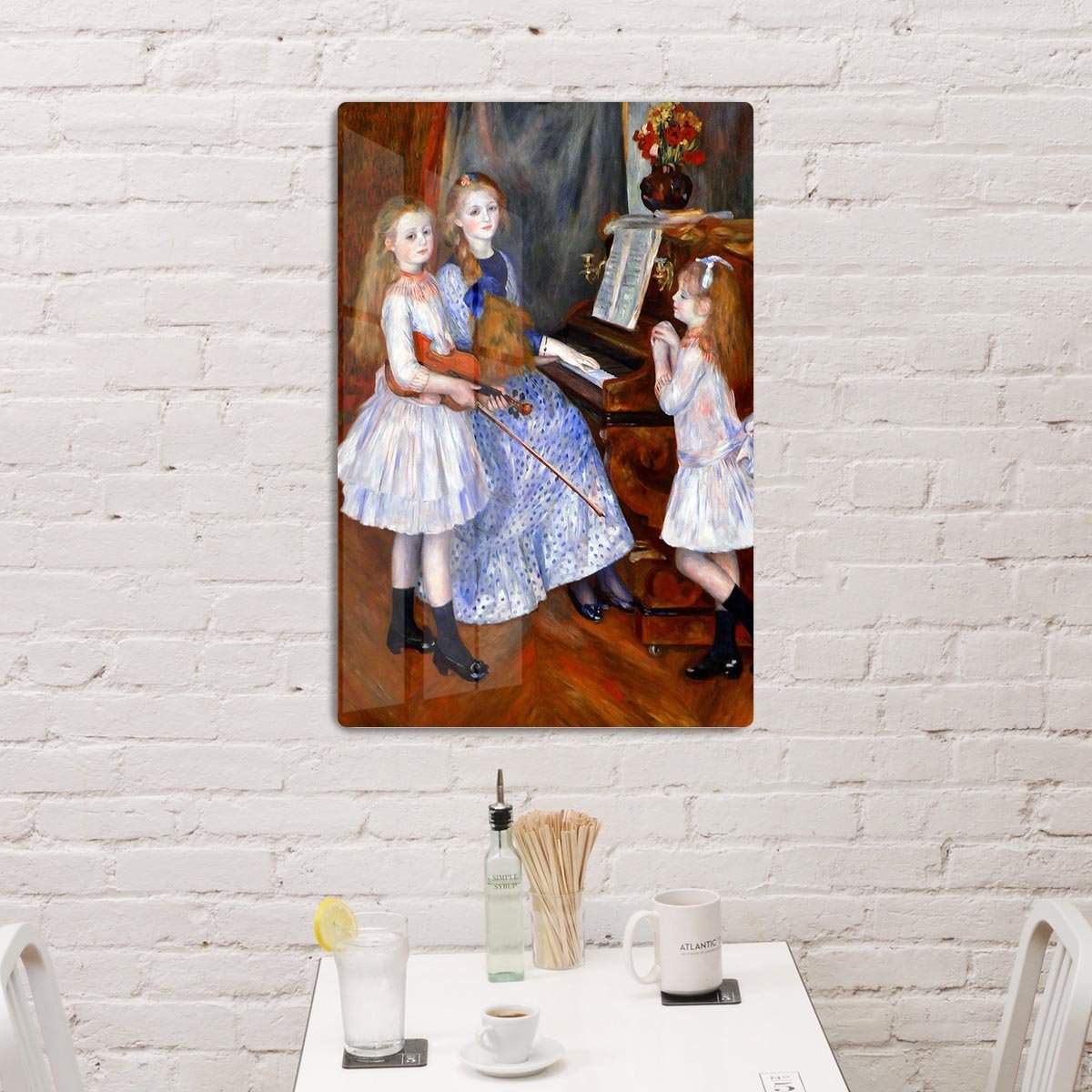 The daughters of Catulle Mendes by Renoir HD Metal Print