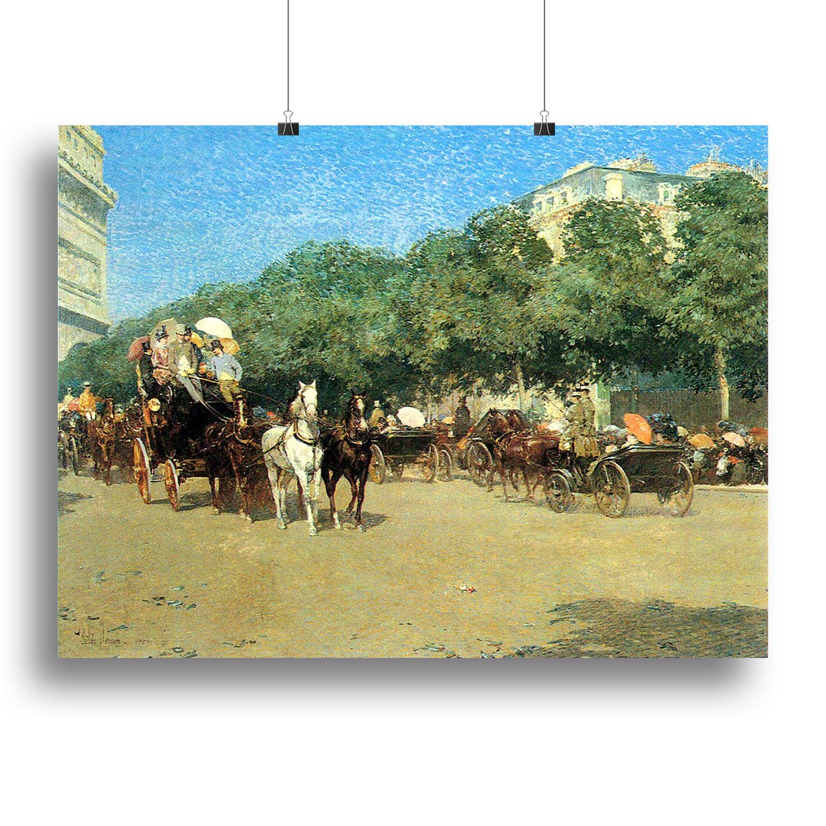The day of the Grand Prize 1 by Hassam Canvas Print or Poster