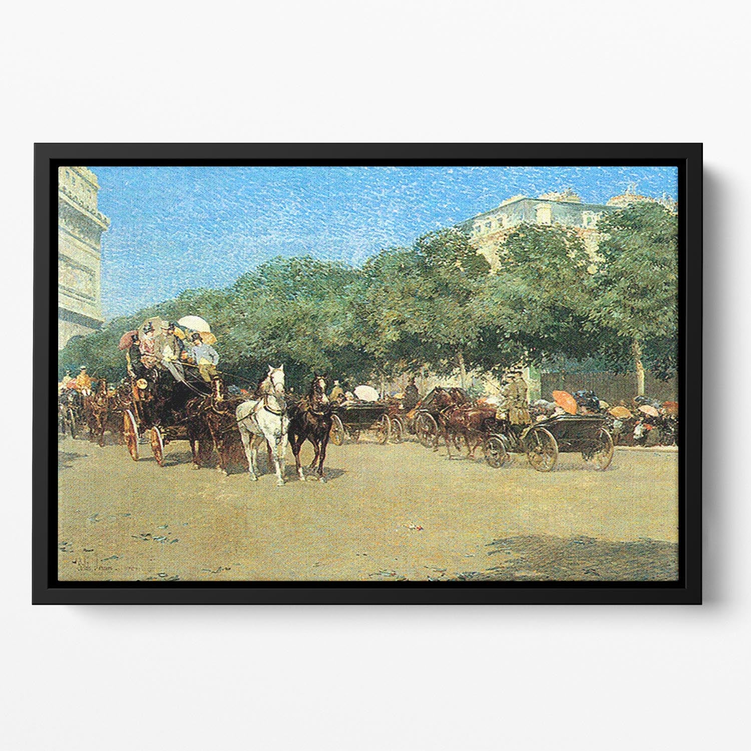 The day of the Grand Prize 1 by Hassam Floating Framed Canvas - Canvas Art Rocks - 2