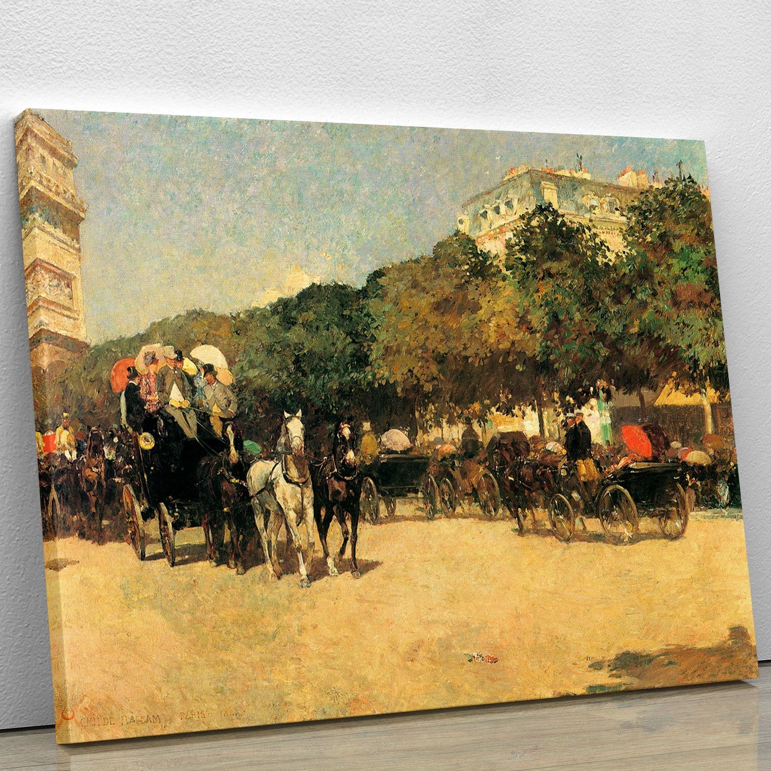 The day of the Grand Prize 2 by Hassam Canvas Print or Poster
