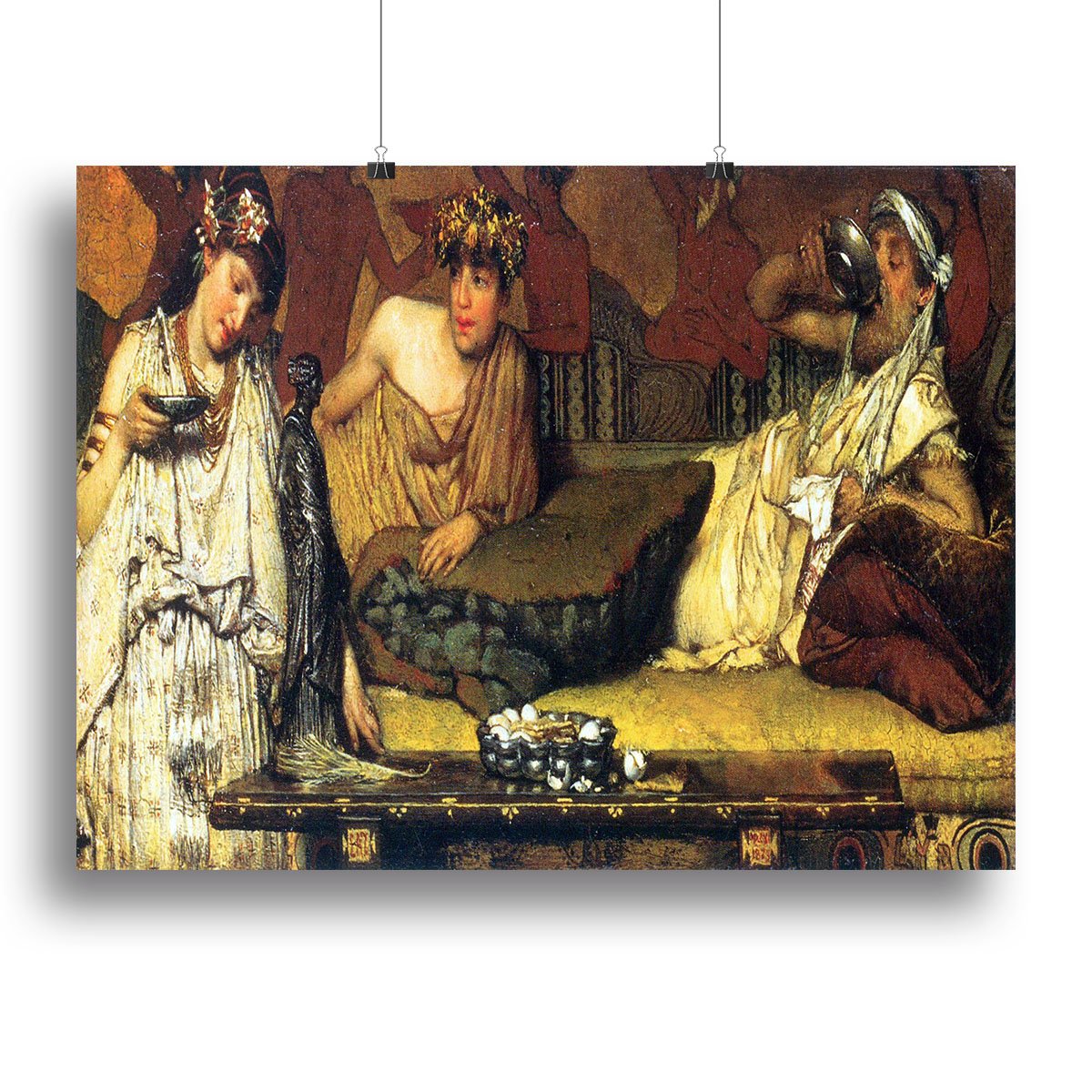 The dinner Greek detail by Alma Tadema Canvas Print or Poster