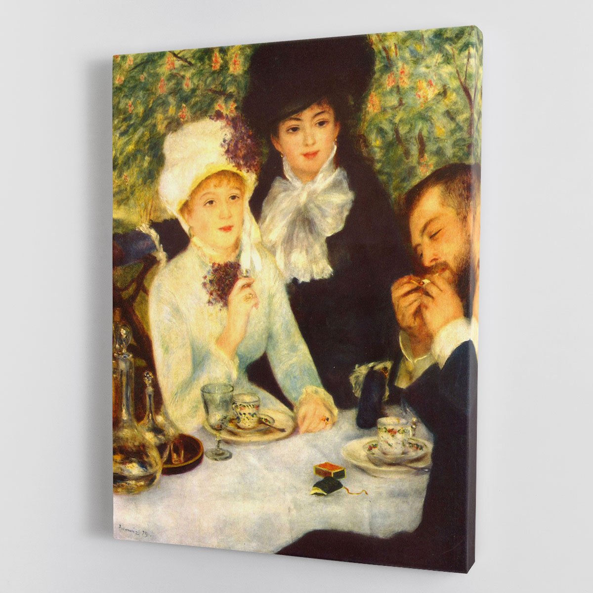 The end of the breakfast by Renoir Canvas Print or Poster