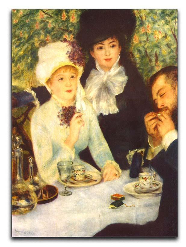 The end of the breakfast by Renoir Canvas Print or Poster  - Canvas Art Rocks - 1