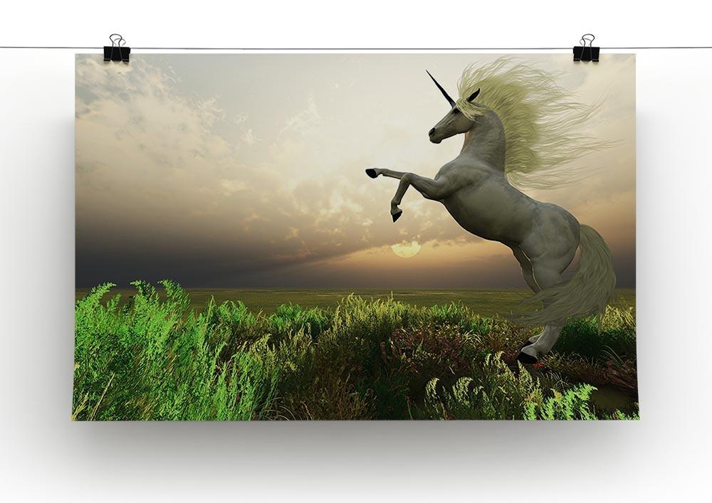 The fabled Unicorn Stag Canvas Print or Poster - Canvas Art Rocks - 2