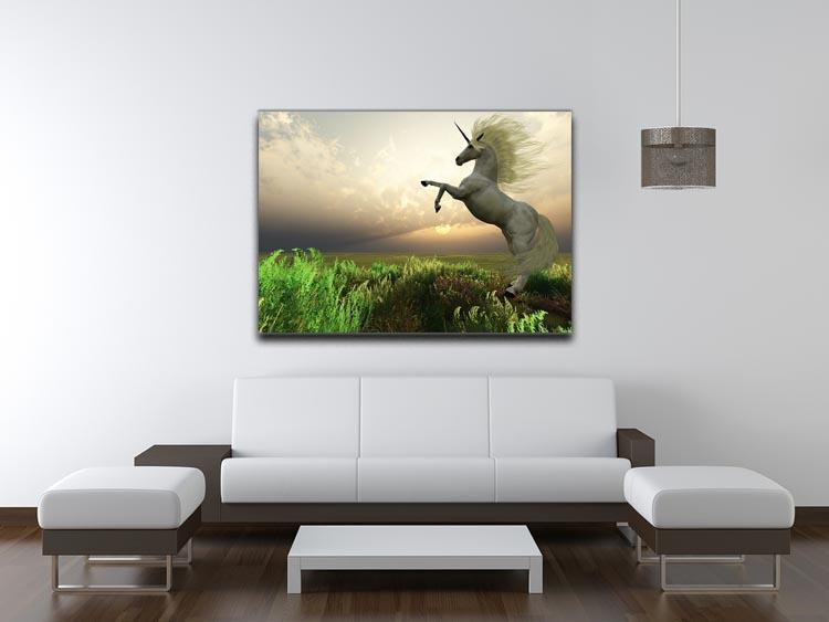 The fabled Unicorn Stag Canvas Print or Poster - Canvas Art Rocks - 4