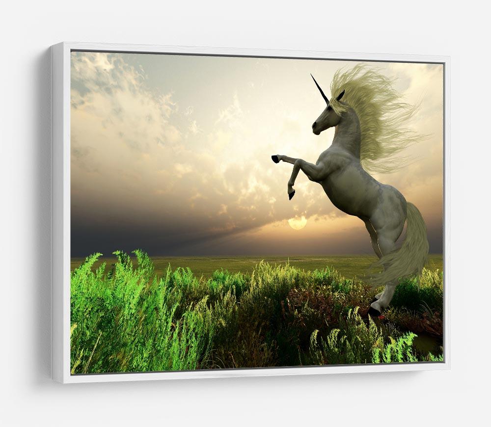 The fabled Unicorn Stag HD Metal Print