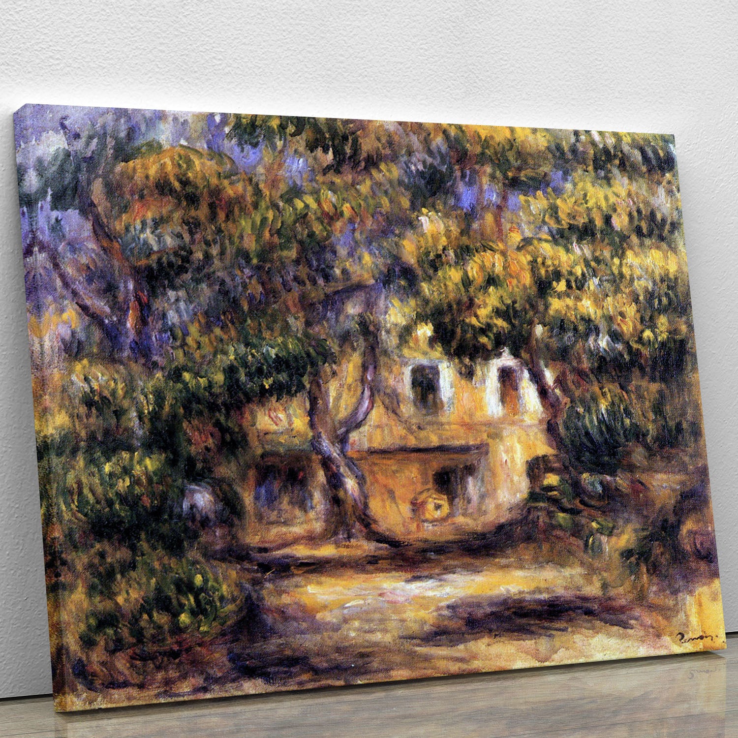 The farm at Les Collettes by Renoir Canvas Print or Poster - Canvas Art Rocks - 1