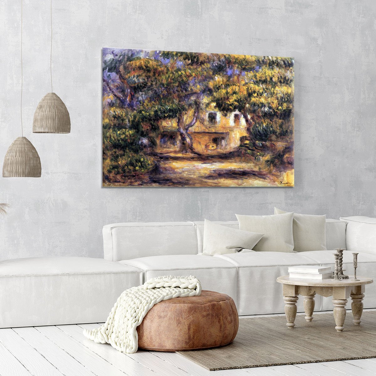 The farm at Les Collettes by Renoir Canvas Print or Poster