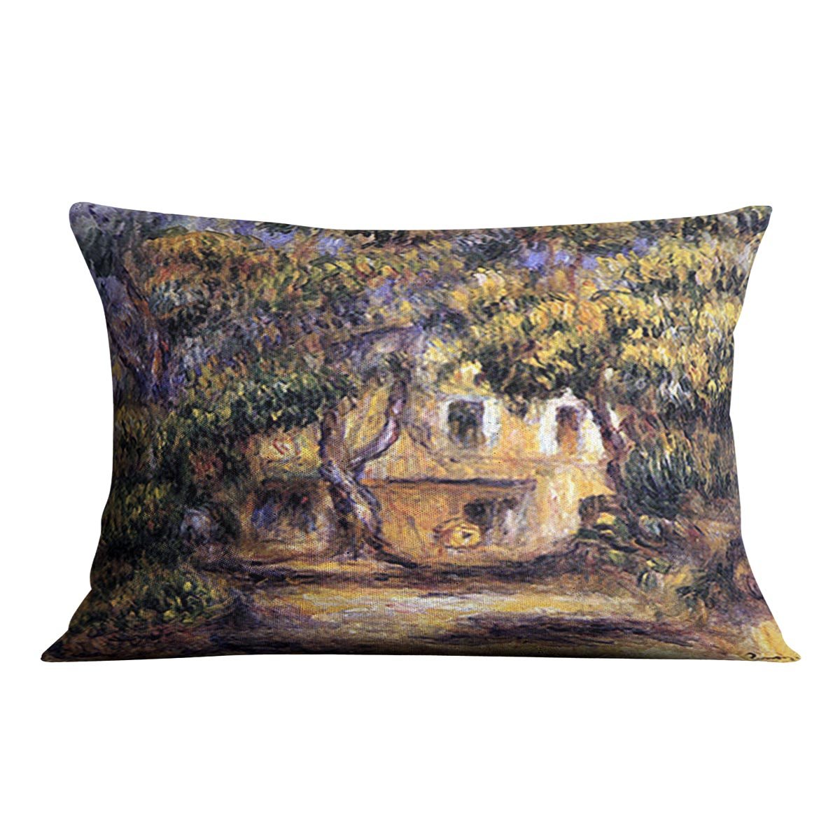 The farm at Les Collettes by Renoir Throw Pillow