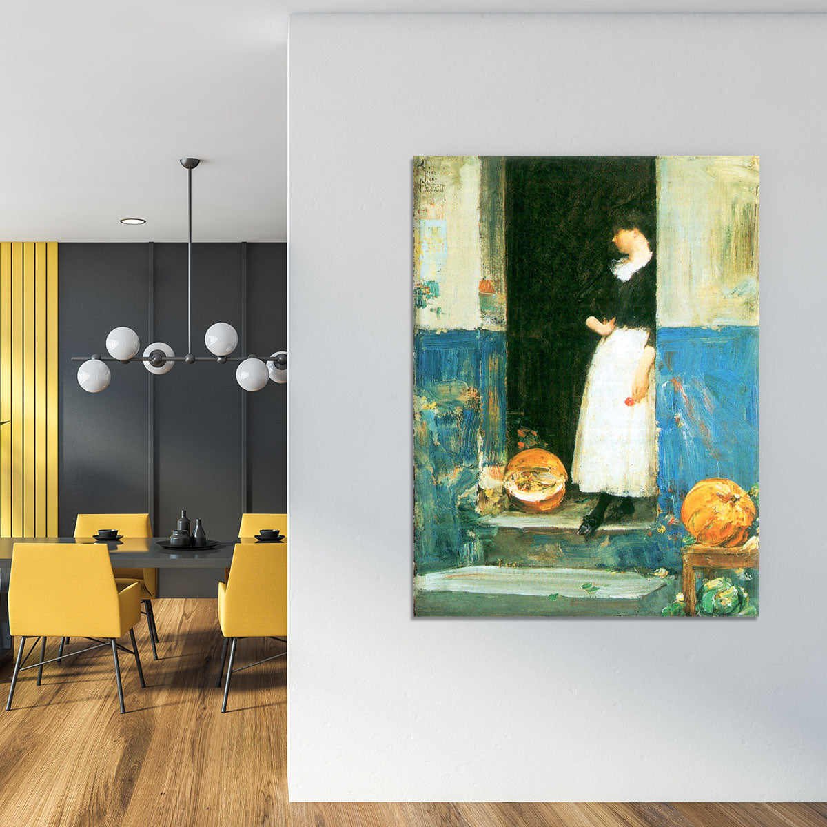 The fruit trader by Hassam Canvas Print or Poster - Canvas Art Rocks - 4