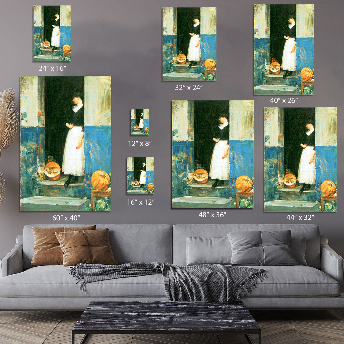 The fruit trader by Hassam Canvas Print or Poster - Canvas Art Rocks - 7