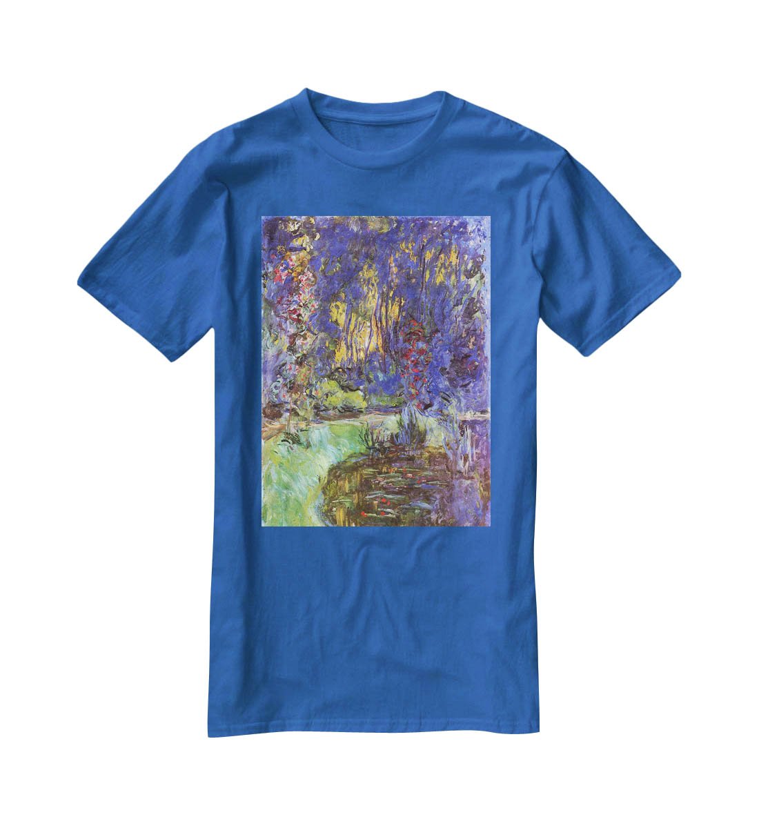 The garden in Giverny by Monet T-Shirt - Canvas Art Rocks - 2