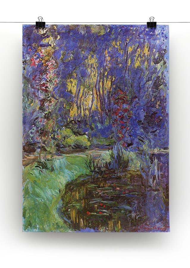 The garden in Giverny by Monet Canvas Print & Poster - Canvas Art Rocks - 2