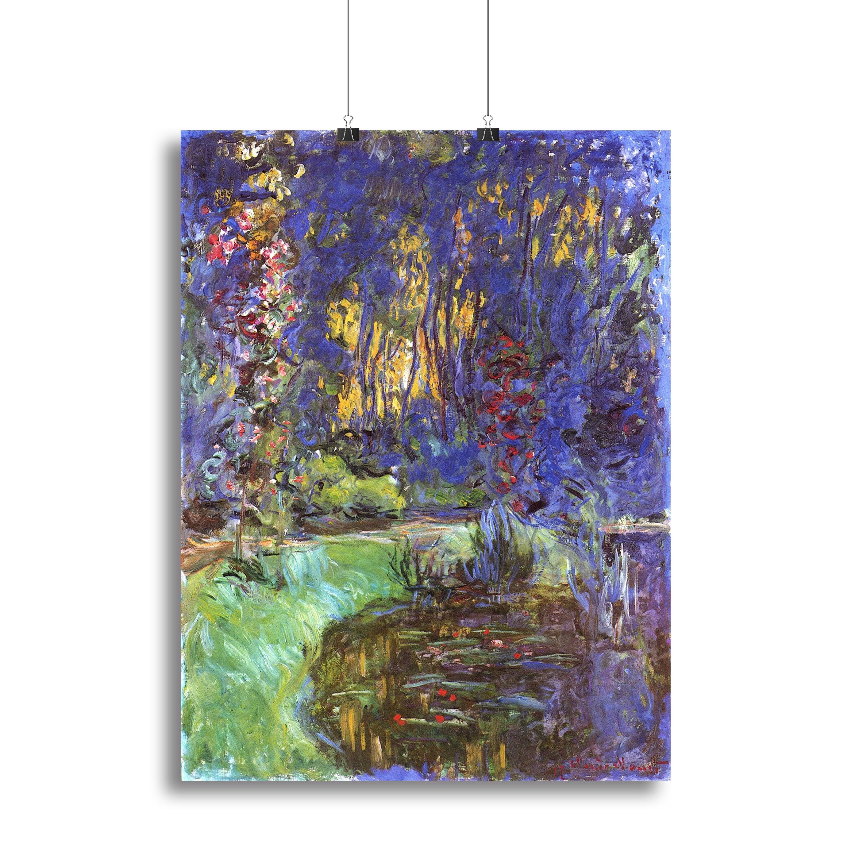 The garden in Giverny by Monet Canvas Print or Poster