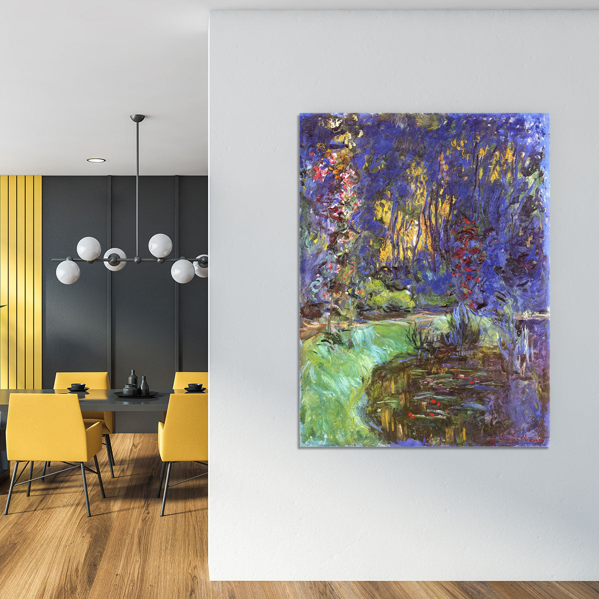 The garden in Giverny by Monet Canvas Print or Poster - Canvas Art Rocks - 4