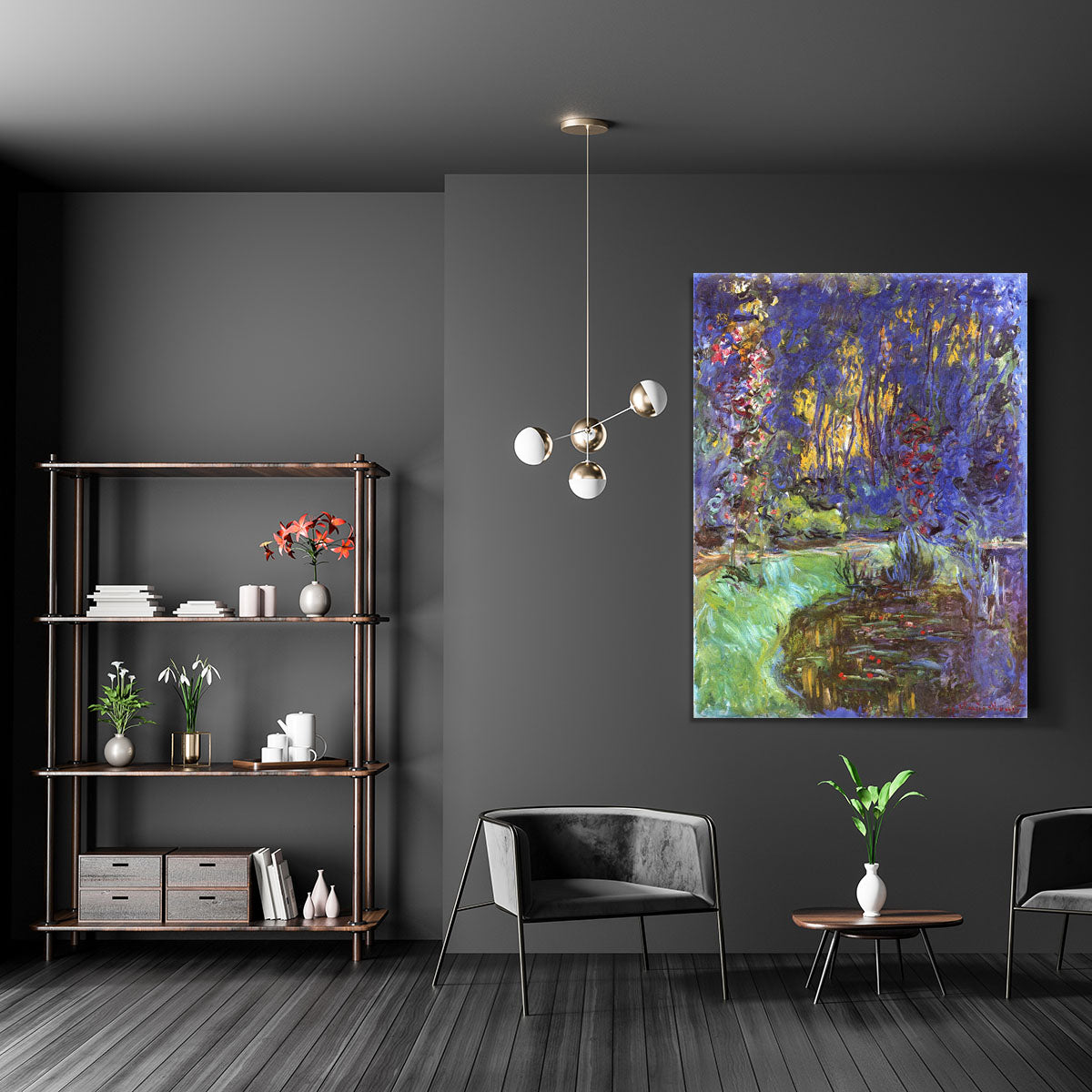 The garden in Giverny by Monet Canvas Print or Poster - Canvas Art Rocks - 5