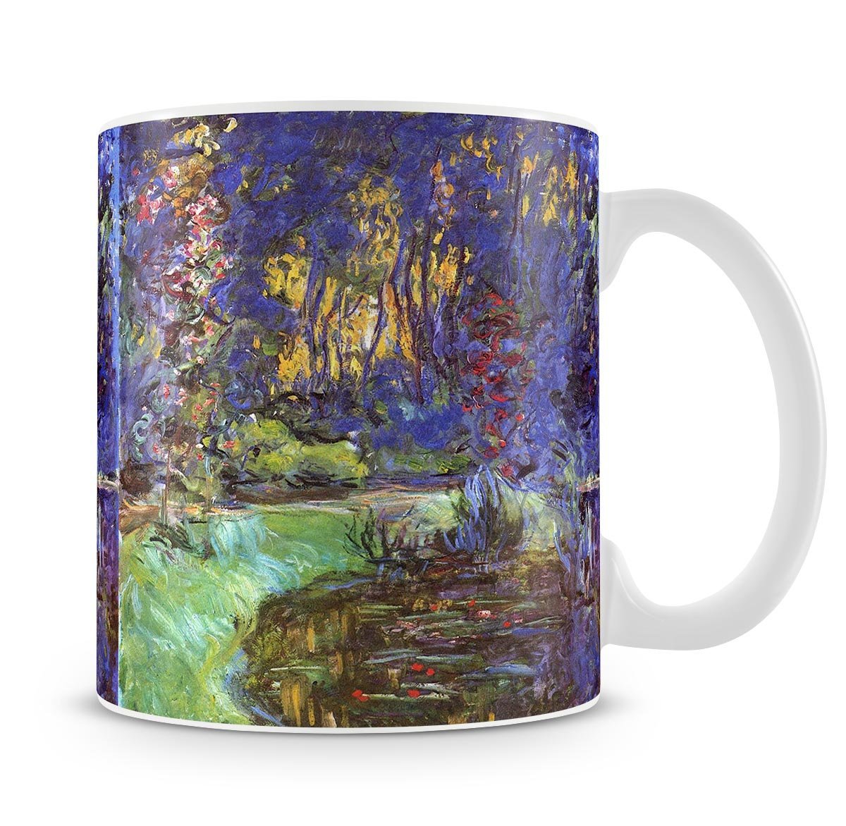 The garden in Giverny by Monet Mug - Canvas Art Rocks - 4