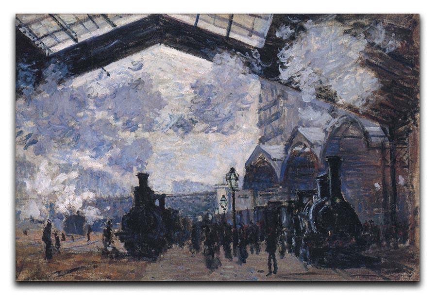 The gare St Lazare 2 by Monet Canvas Print & Poster  - Canvas Art Rocks - 1