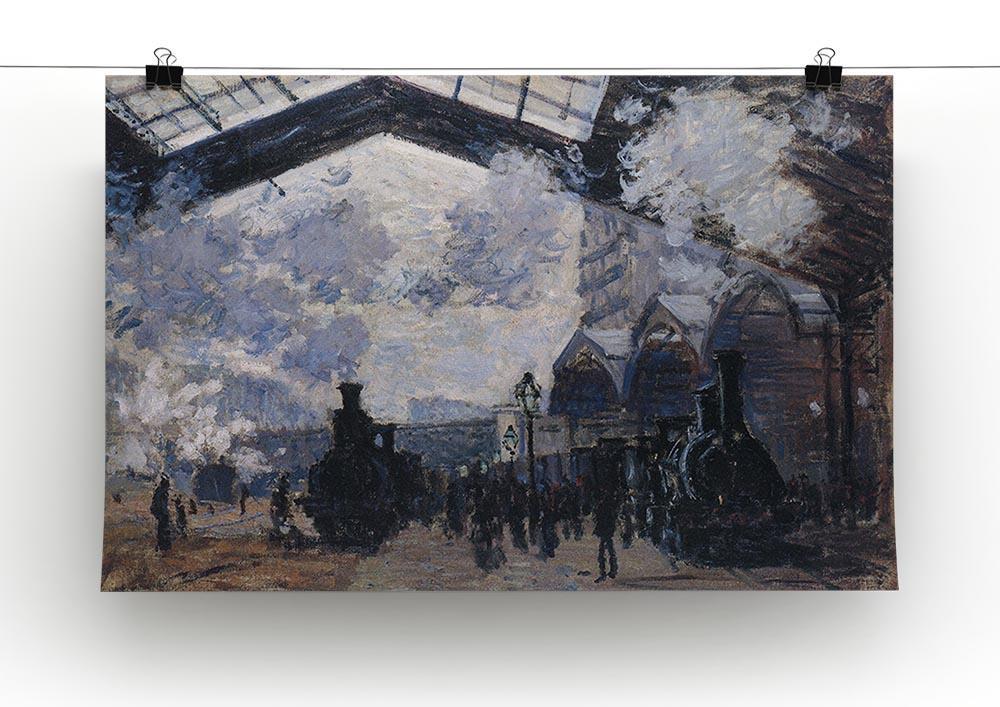 The gare St Lazare 2 by Monet Canvas Print & Poster - Canvas Art Rocks - 2