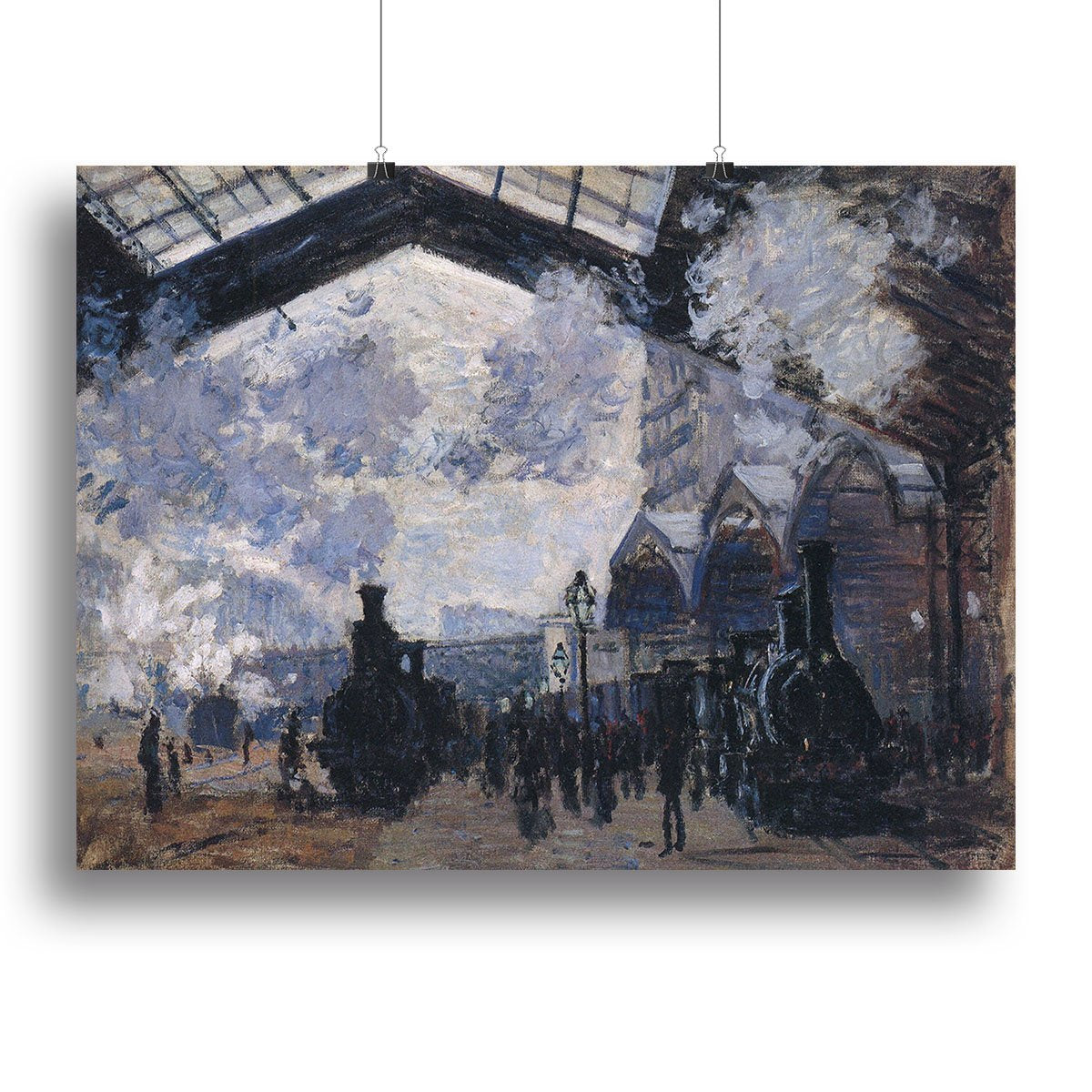 The gare St Lazare 2 by Monet Canvas Print or Poster