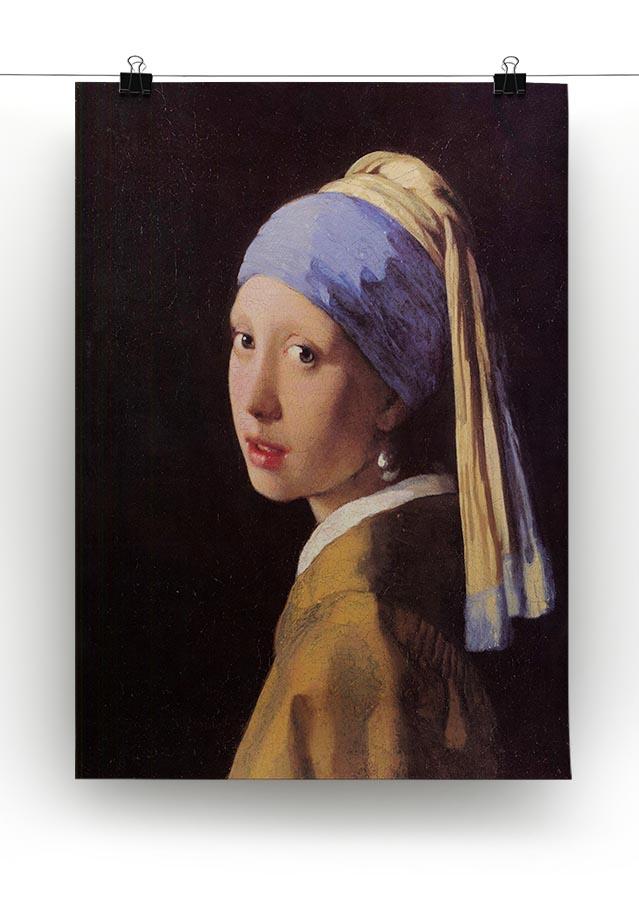 The girl with the pearl earring by Vermeer Canvas Print or Poster - Canvas Art Rocks - 2