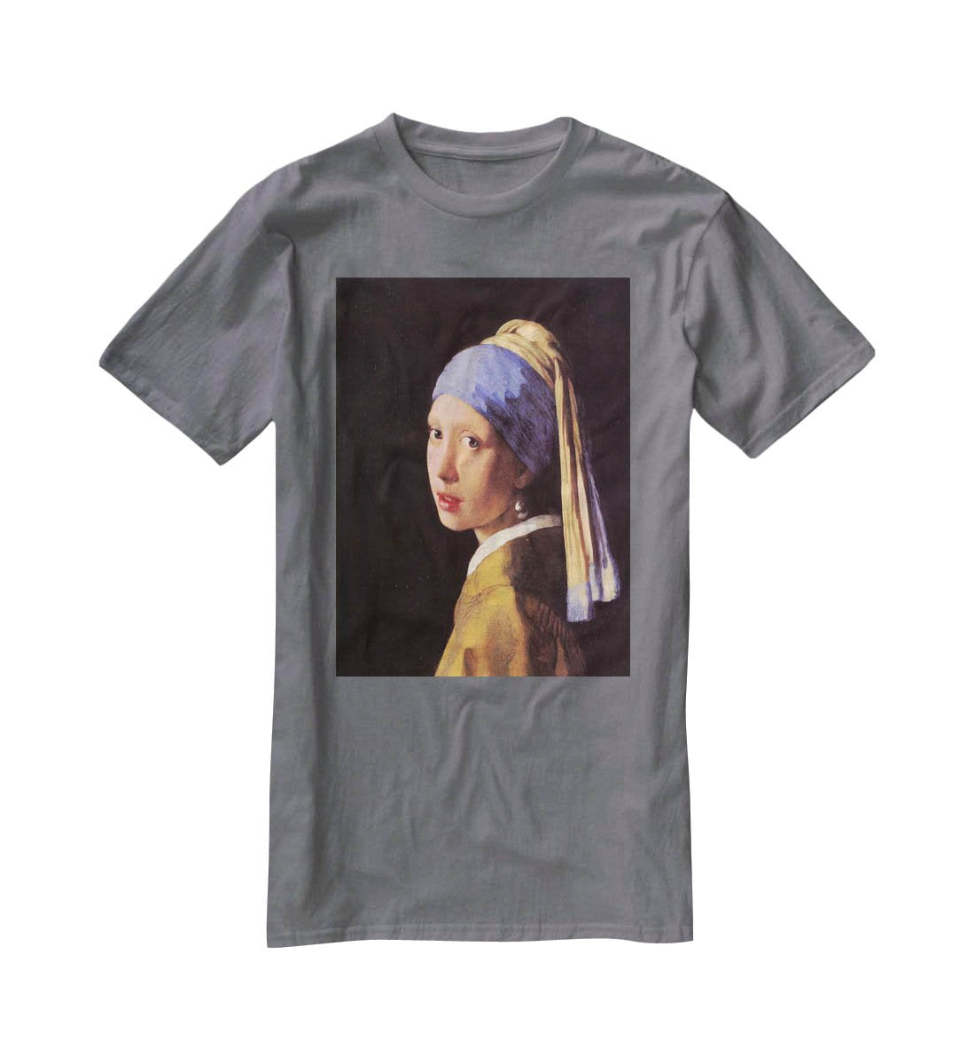 The girl with the pearl earring by Vermeer T-Shirt - Canvas Art Rocks - 3