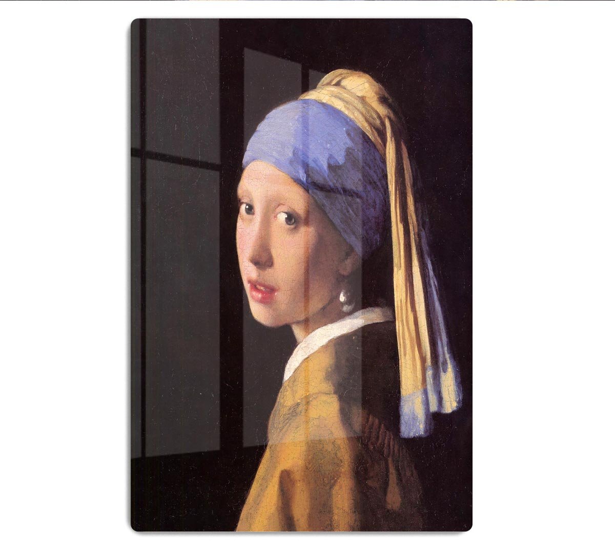 The girl with the pearl earring by Vermeer HD Metal Print - Canvas Art Rocks - 1