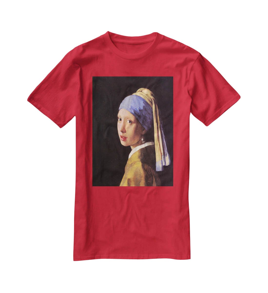 The girl with the pearl earring by Vermeer T-Shirt - Canvas Art Rocks - 4
