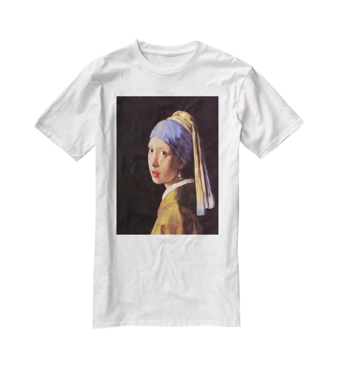 The girl with the pearl earring by Vermeer T-Shirt - Canvas Art Rocks - 5