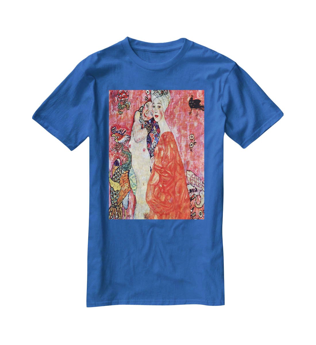 The girlfriends by Klimt T-Shirt - Canvas Art Rocks - 2
