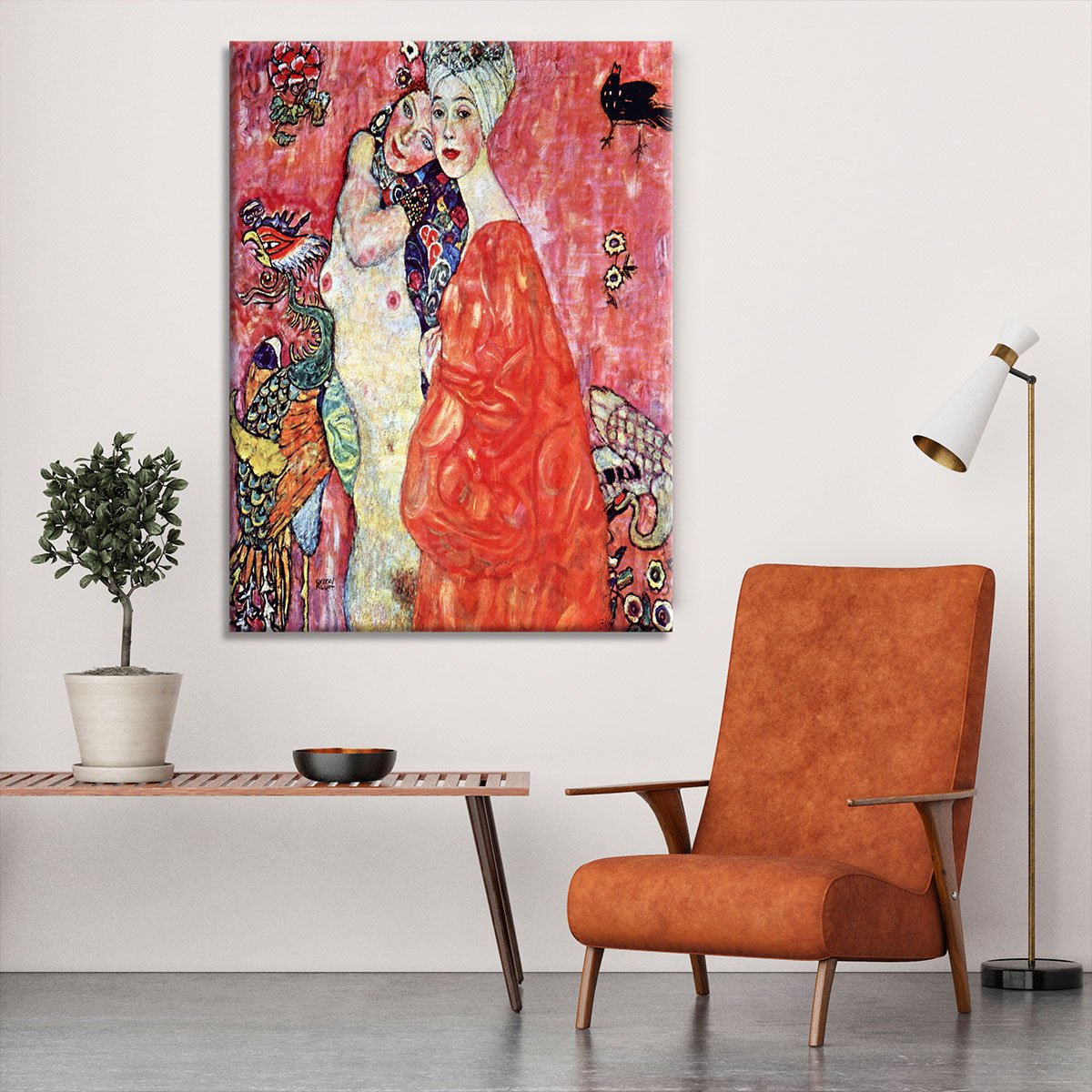 The girlfriends by Klimt Canvas Print or Poster