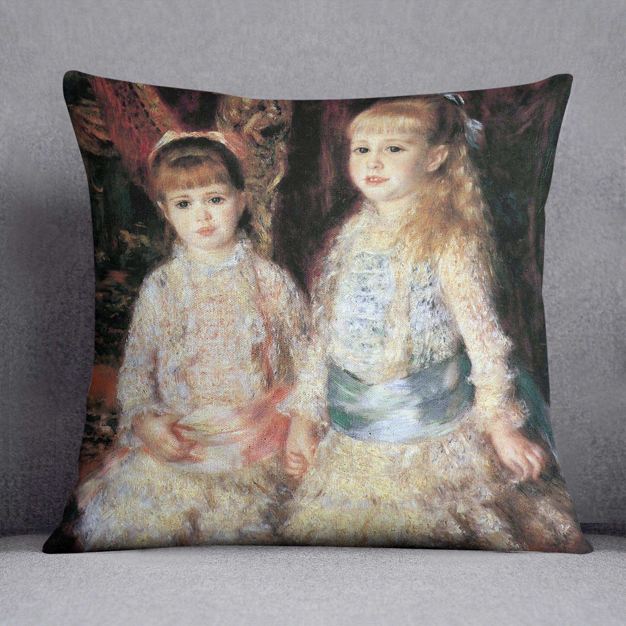 The girls Cahen dAnvers by Renoir Throw Pillow
