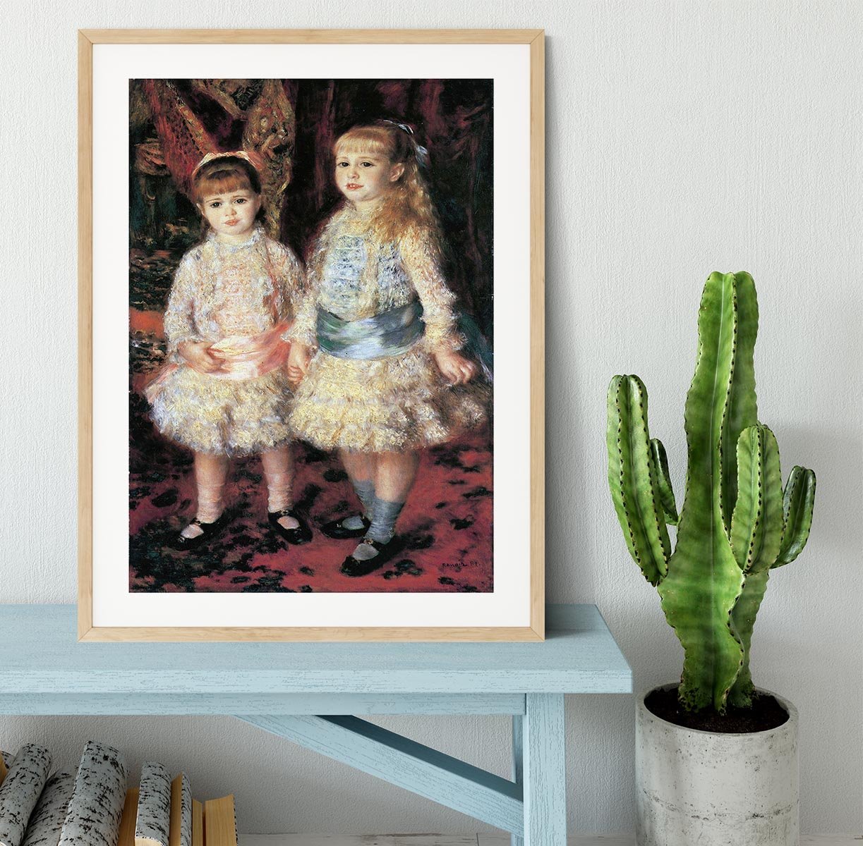 The girls Cahen dAnvers by Renoir Framed Print - Canvas Art Rocks - 3