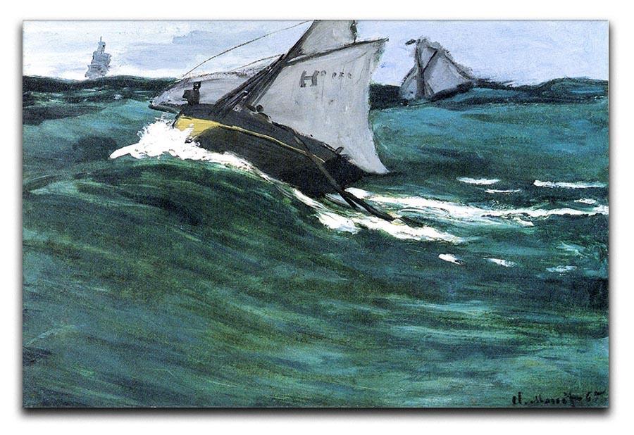 The green wave by Monet Canvas Print & Poster  - Canvas Art Rocks - 1
