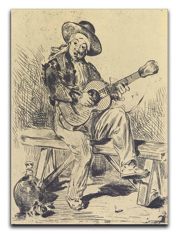 The guitar Player by Manet Canvas Print or Poster  - Canvas Art Rocks - 1