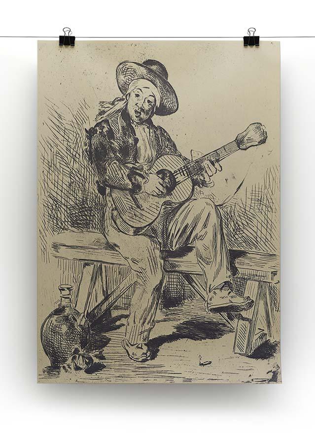 The guitar Player by Manet Canvas Print or Poster - Canvas Art Rocks - 2