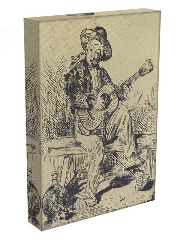 The guitar Player by Manet Canvas Print or Poster - Canvas Art Rocks - 3